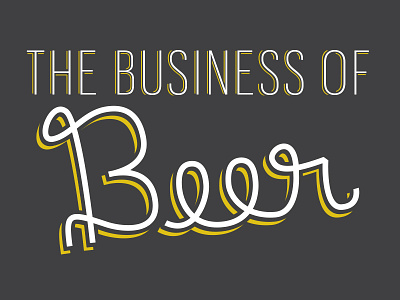 Beer Beer Beer beer business calligraphy lettering strokes type
