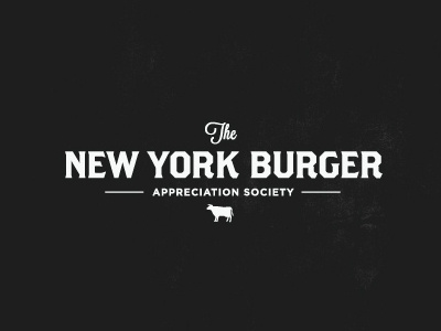 NYBAS appreciation branding brandon grotesk brothers burger cow logo new society york