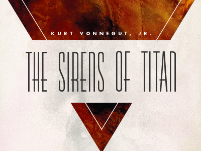 Sirens of Titan cover v2 book cover kurt vonnegut mars personal redesign texture the sirens of titan