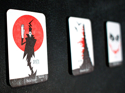 Friendsgiving Tarot Cards black death letterpress printed red tarot cards thanksgiving tower
