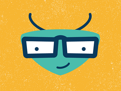 Bugs 2 alien bug character expert glasses illustration insect mascot