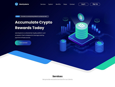 Crypto Rewards branding design illustration logo typography