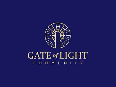 Gate of Light Community branding church community design gate graphic design icon light logo vector