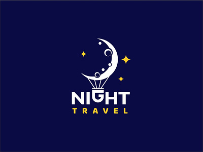 Night Travel branding design graphic design logo vector