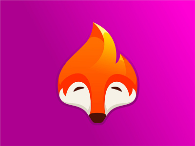 Fox Fire animal logo cute logo fire logo flame logo fox logo
