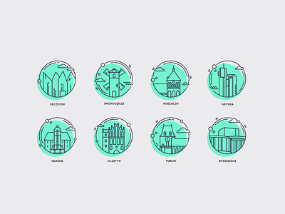 Icons of polish cities