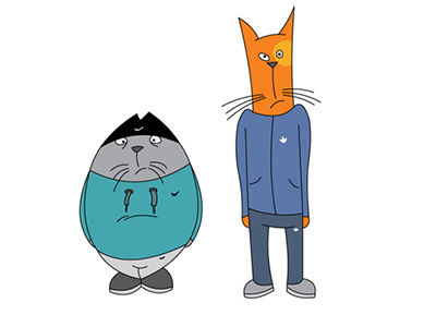 Hooligan Cats character design