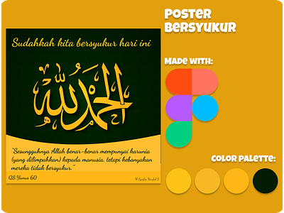 Poster bersyukur graphic design