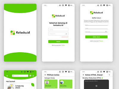 Kelasku.id UI Design app ui ux