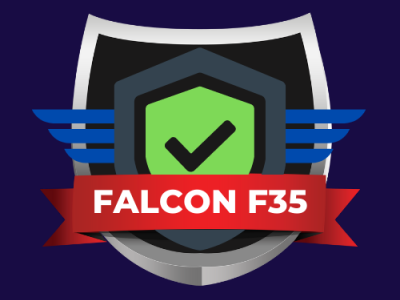 FALCON F35 design icon illustration logo