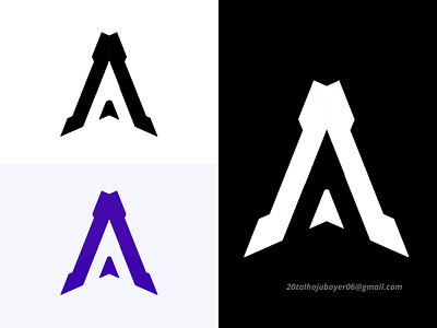 'A' Word Logo a design dribbble graphic design icon logo minimal vector web