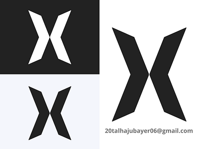 'X' word logo business design dribbble icon logo vector x
