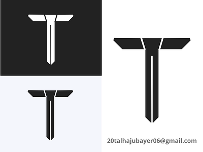 'T' word Logo design dribbble graphic design icon logo minimal t vector