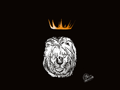 The Lion King adobe art crown gold graphic design lion photoshop