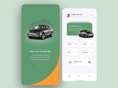 E-Car App Design | Car controller app design | Xd App Design bmw i3 controller app design car app design car controller app design e car app design e car controller app design electric car app design new car app design new xd app design soft ui design trends graphics ui ux xd app design xd creative design xd design xd new design