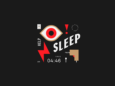 Insomnia illustration insomnia sleep tired typography
