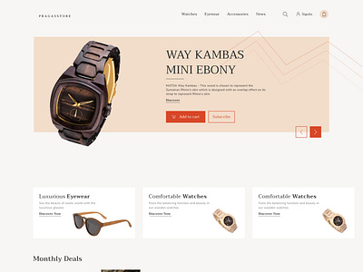 ECommerce Landing Page Concept