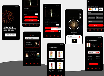 Fireworks App UI app branding design graphic design logo ui ux