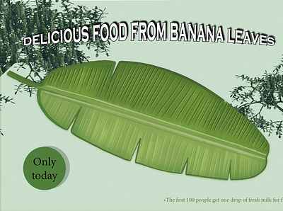 Web Banner, Culinary banner 3d animation app banana banner branding bussines culinary design graphic design illustration leave leaves logo motion graphics ui