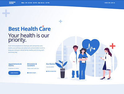 Doctor's Website branding design graphic design wordpress website