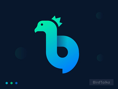 Bird Talkz Logo Design b letter logo bird logo branding creative logo design gradient logo graphic design graphic logo illustration letter b logo letter logo logo vector