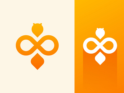 Bee Logo Design bee logo branding creative logo design gradient logo graphic design graphic logo illustration logo vector