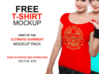 Free T-shirt Mockup Template