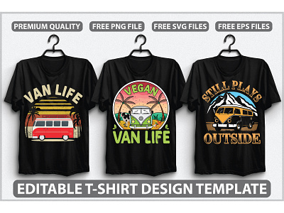 Editable T-shirt Design Template Vol-3