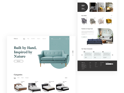 Chivyre Website Design design furniture website icon minimal furniture website modern furniture ui ui web ui website design