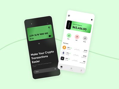 Crypto Wallet app bitcoin wallet crypto wallet design mobile app ui wallet design wallet user interface