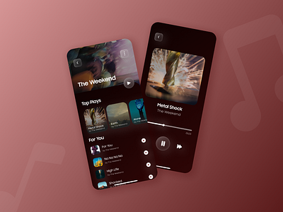 Music Player User Interface app design mobile app music music player music streaming soundcloud spotify streaming ui