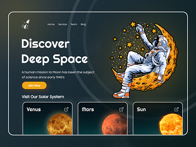 Space Landing Page dark website landing page moon website planet planet landing page planet website sky sky website space space landing page space ui space user interface space website