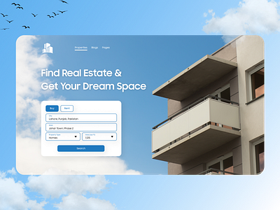 Real Estate Landing Page banner commercial home house landing page property buy property rent property website real estate real estate buy real estate landing page real estate rent real estate website renting website ui website