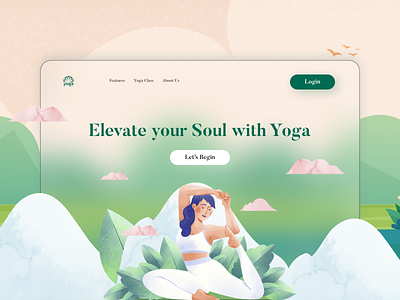 Yoga/Meditation Hero Section