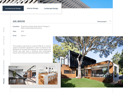Architecture- Projects page architecture figma graphic design ui unsplah web design