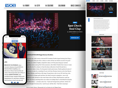 Village Voice design product strategy user experience ux wordpress
