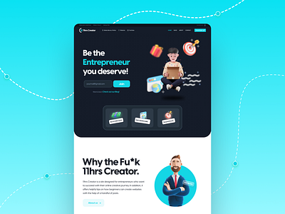 11C Blogger - Clean Landing page design