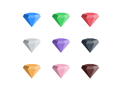 Gemstones amethyst diamond emerald figma figmadesign gem gems gemstone gemstones rose quartz ruby sapphire vector