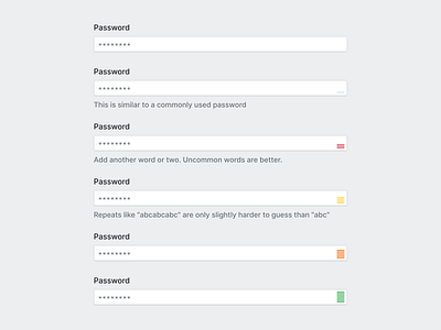 Password Form Input w/ Feedback