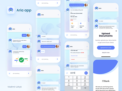 Aria Bot - UX/UI for fin-tech app