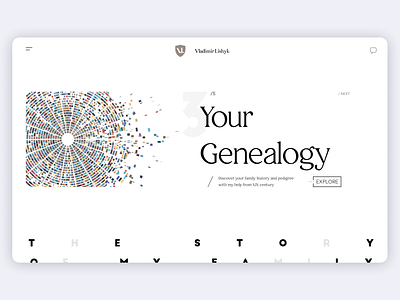 My hobby - genealogy! branding ui web design