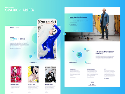 Arteïa Connect - Landing Page design ui web webdesign website