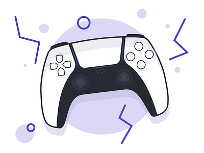 Console accessories gaming icon sketch