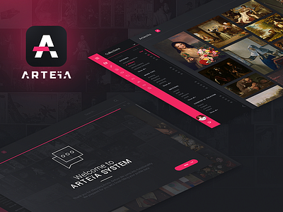 Arteia app application design interface ui web website