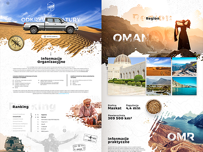 Oman - Landing Page design graphics landing page travel ui ux web webdesign website