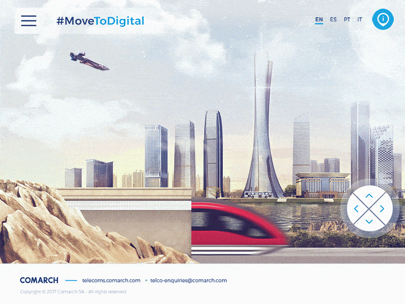 MoveToDigital animation design graphic interface landing page web website