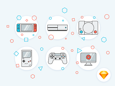 Game Icon - Freebie free freebies game icons pad ressources sketch vector