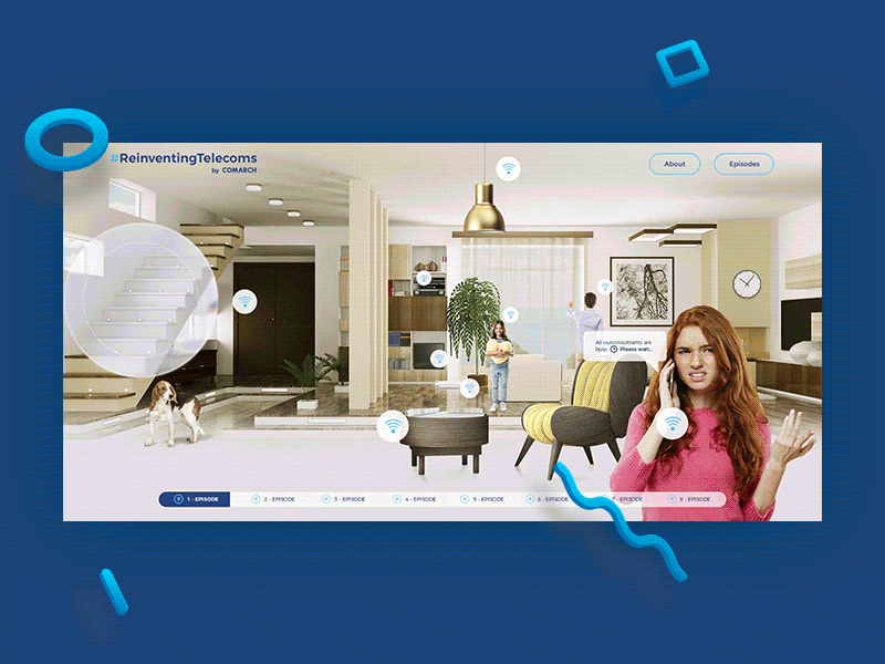 ReinventingTelecoms design graphic interface landing page web website