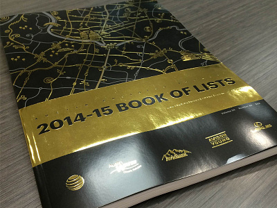 2014-15 Book of Lists bol foil foil stamp gold foil