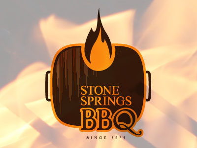 Stone Creek Barbecue branding identity logo